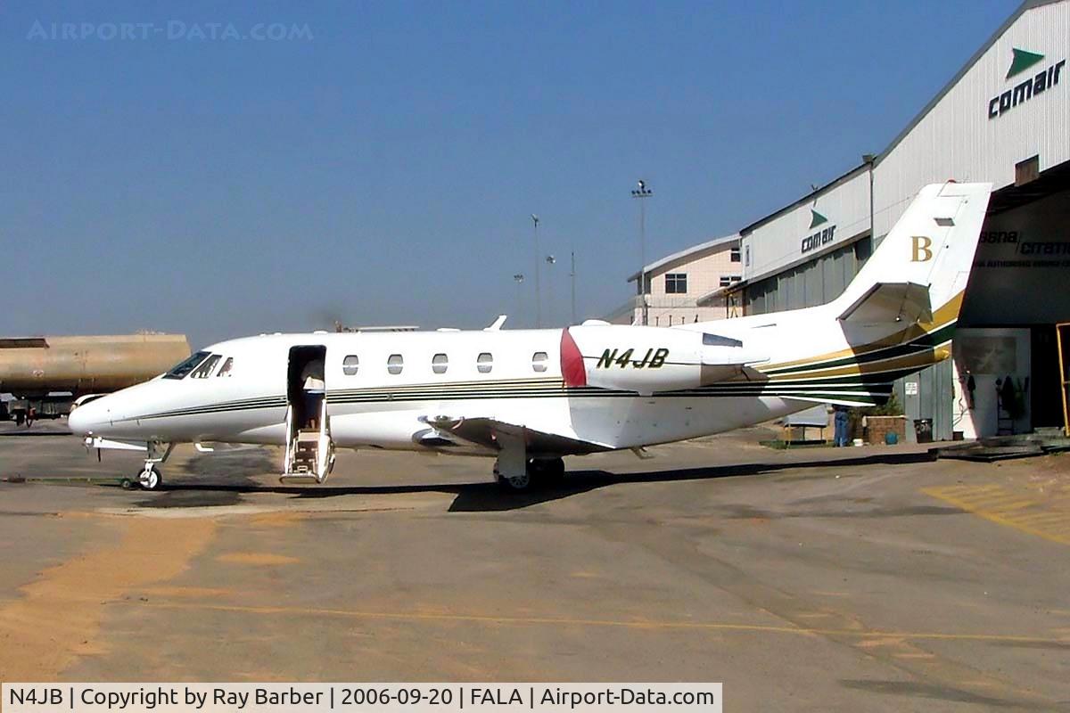 N4JB, 2000 Cessna 560XL C/N 560-5125, Cessna Citation Excel [560-5125] Lanseria~ZS 20/09/2006. Seen parked here.