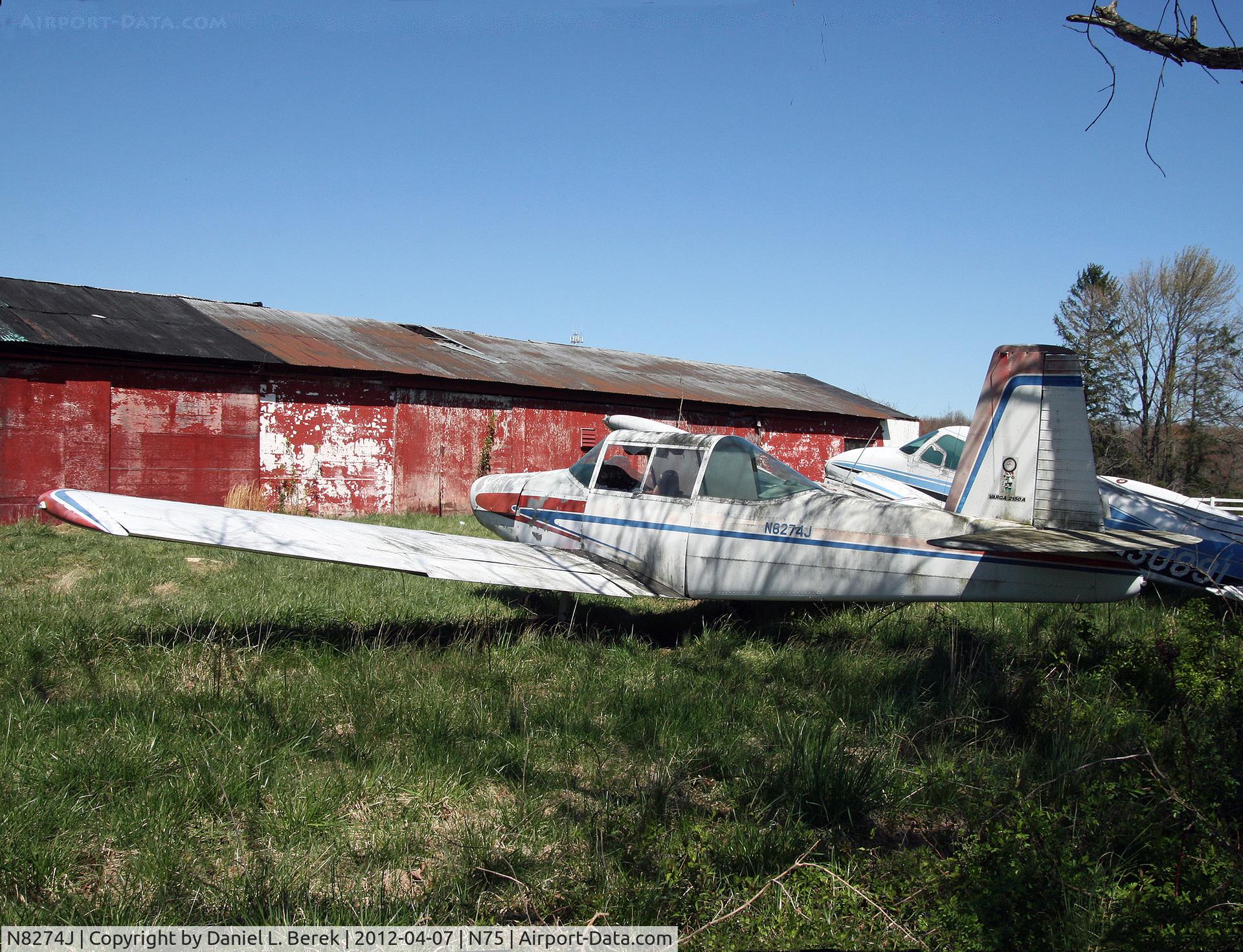 N8274J, 1979 Varga 2150A Kachina C/N VAC-120-79, Three years after I spotted this aircraft, it had been moved to the front of the airport and unceremoniously dumped there, looking even more ragged than before.