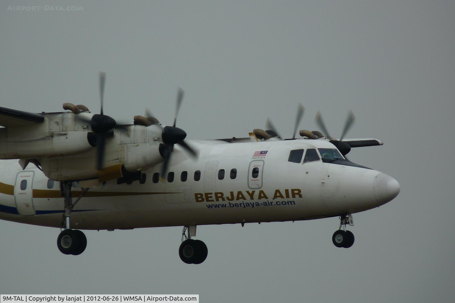 9M-TAL, 1988 De Havilland Canada DHC-7-110 Dash 7 C/N 112, Evening arrival