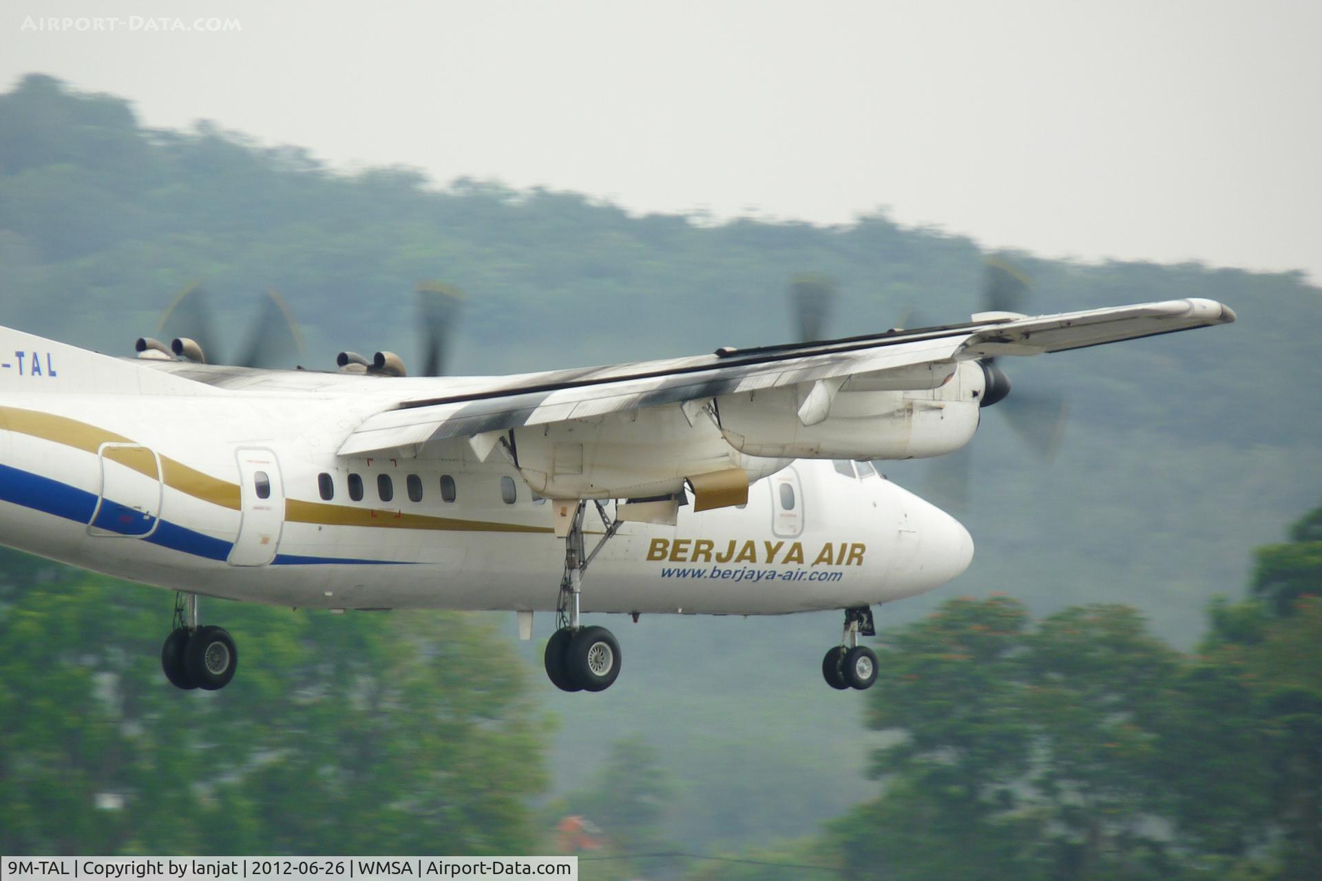 9M-TAL, 1988 De Havilland Canada DHC-7-110 Dash 7 C/N 112, Evening Arrival