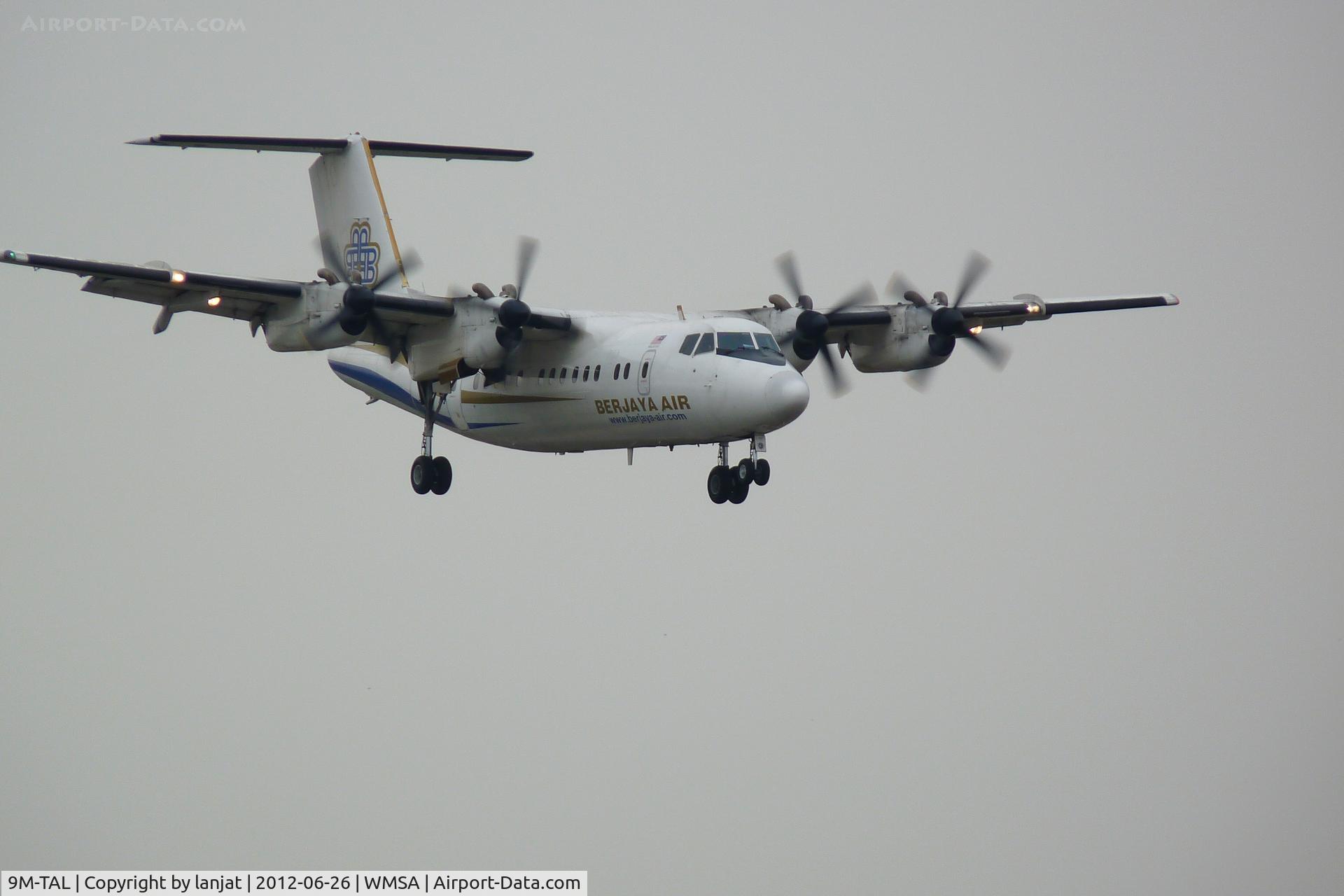 9M-TAL, 1988 De Havilland Canada DHC-7-110 Dash 7 C/N 112, Evening Arrival