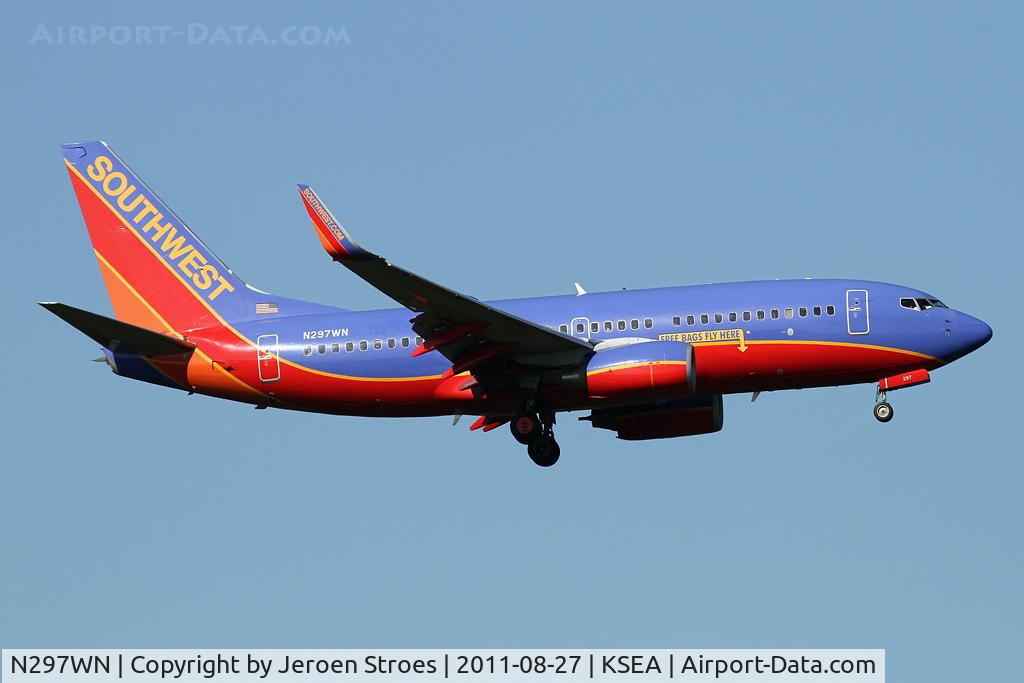 N297WN, 2007 Boeing 737-7H4 C/N 32542, built not so far from here