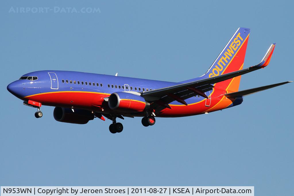 N953WN, 2010 Boeing 737-7H4 C/N 36668, southwest...