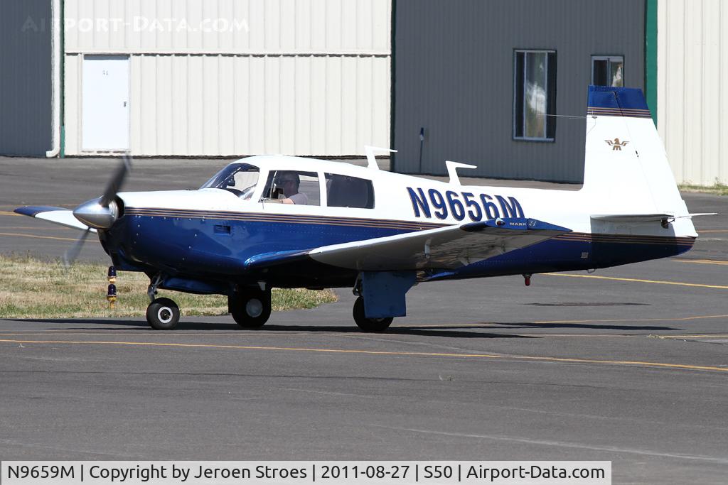 N9659M, 1966 Mooney M20F Executive C/N 670236, small prop, nice airfield