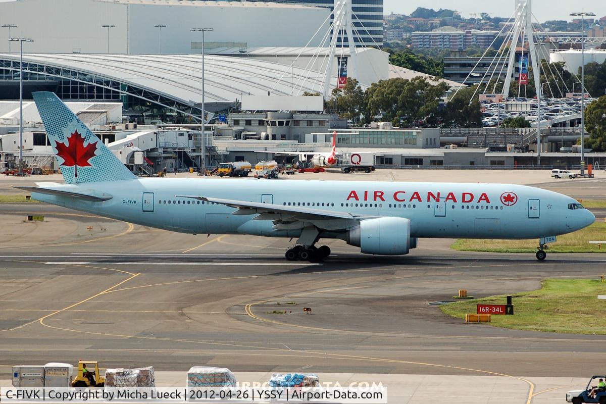 C-FIVK, 2008 Boeing 777-233/LR C/N 35245, At Sydney