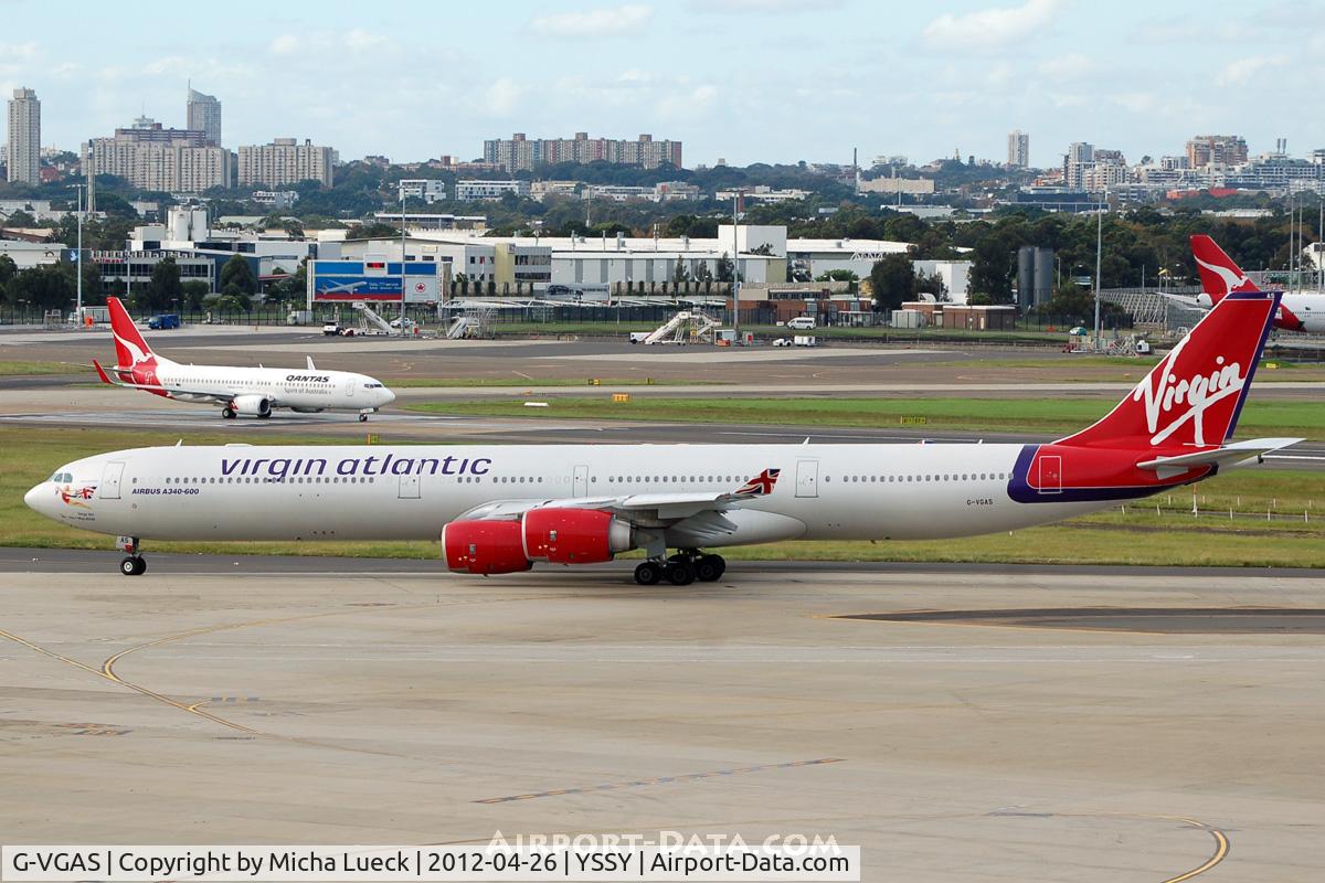 G-VGAS, 2005 Airbus A340-642 C/N 639, At Sydney