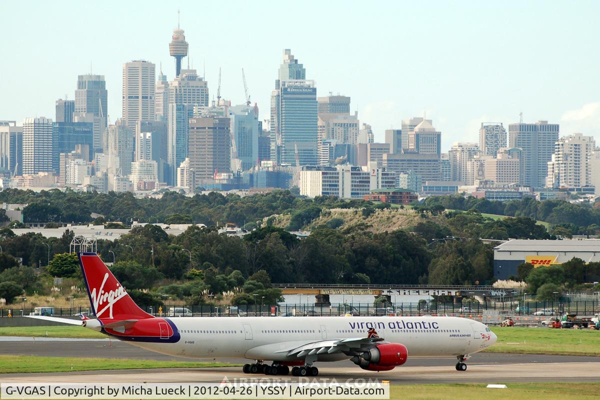 G-VGAS, 2005 Airbus A340-642 C/N 639, At Sydney