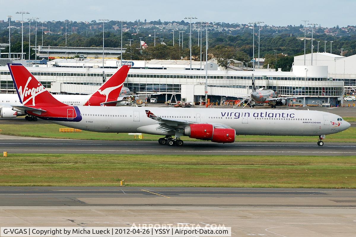 G-VGAS, 2005 Airbus A340-642 C/N 639, At Sydney