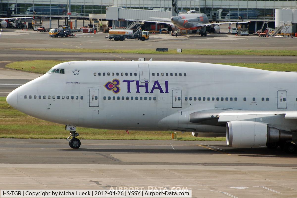 HS-TGR, 1995 Boeing 747-4D7 C/N 27723, At Sydney
