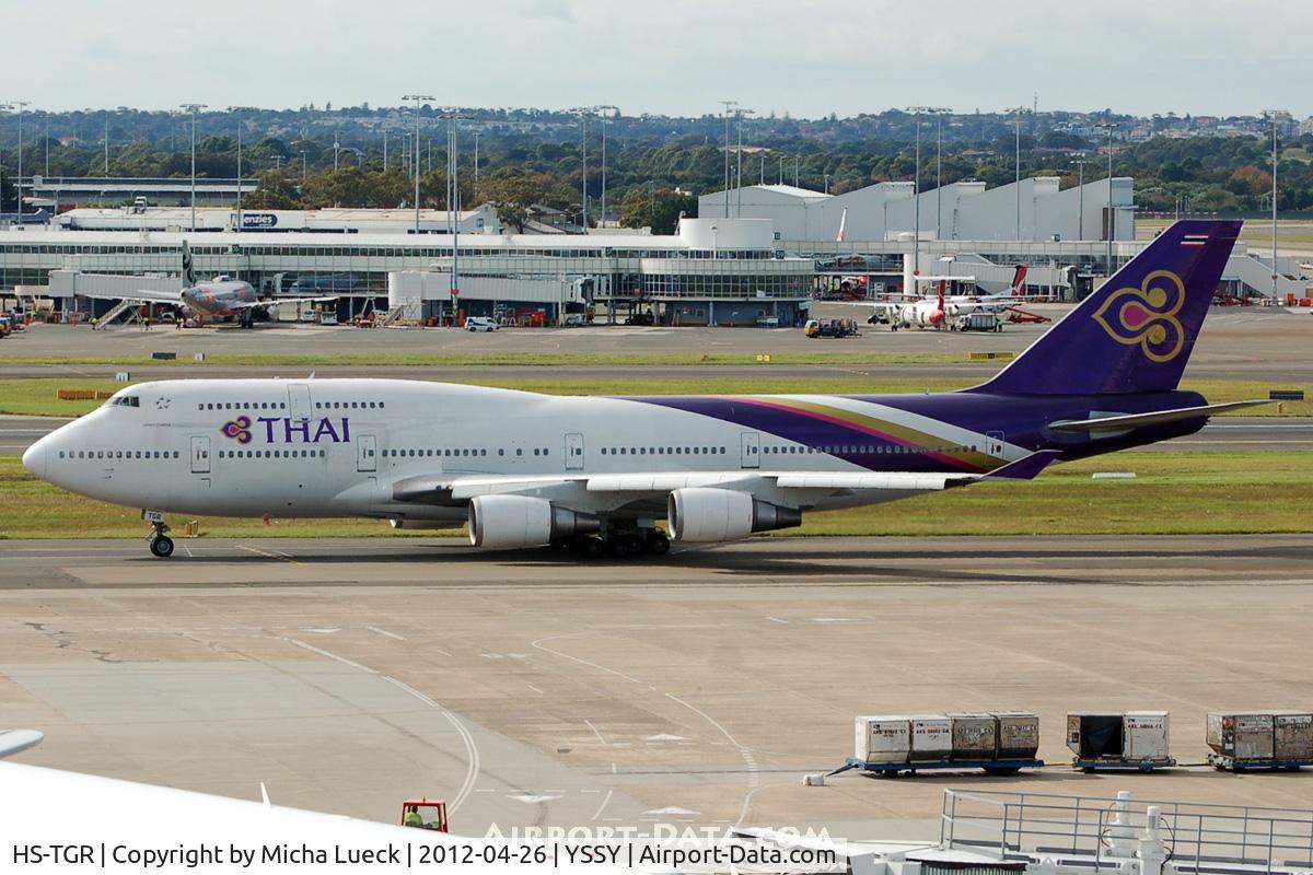 HS-TGR, 1995 Boeing 747-4D7 C/N 27723, At Sydney