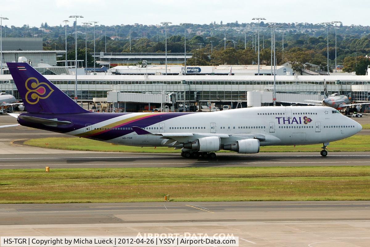 HS-TGR, 1995 Boeing 747-4D7 C/N 27723, At Sydney