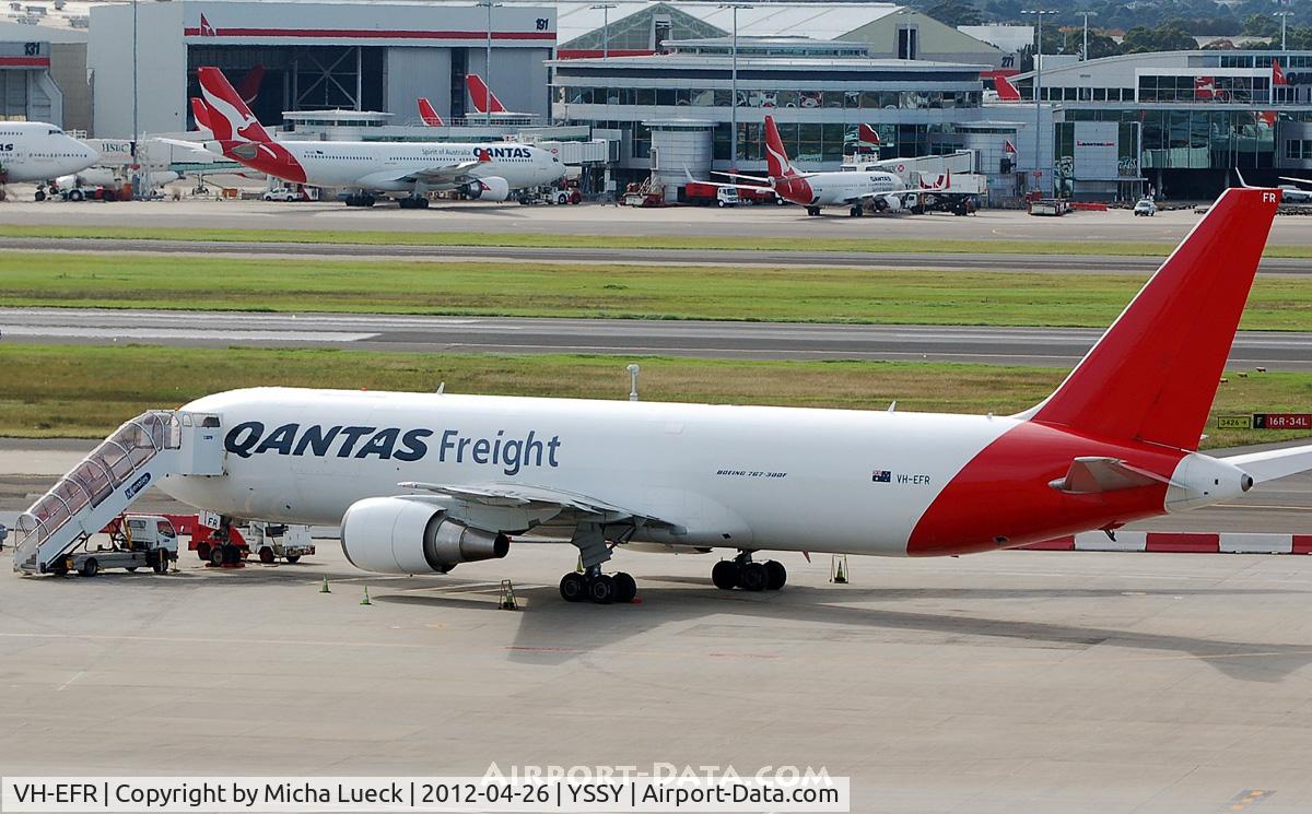 VH-EFR, 2006 Boeing 767-381F C/N 33510, At Sydney