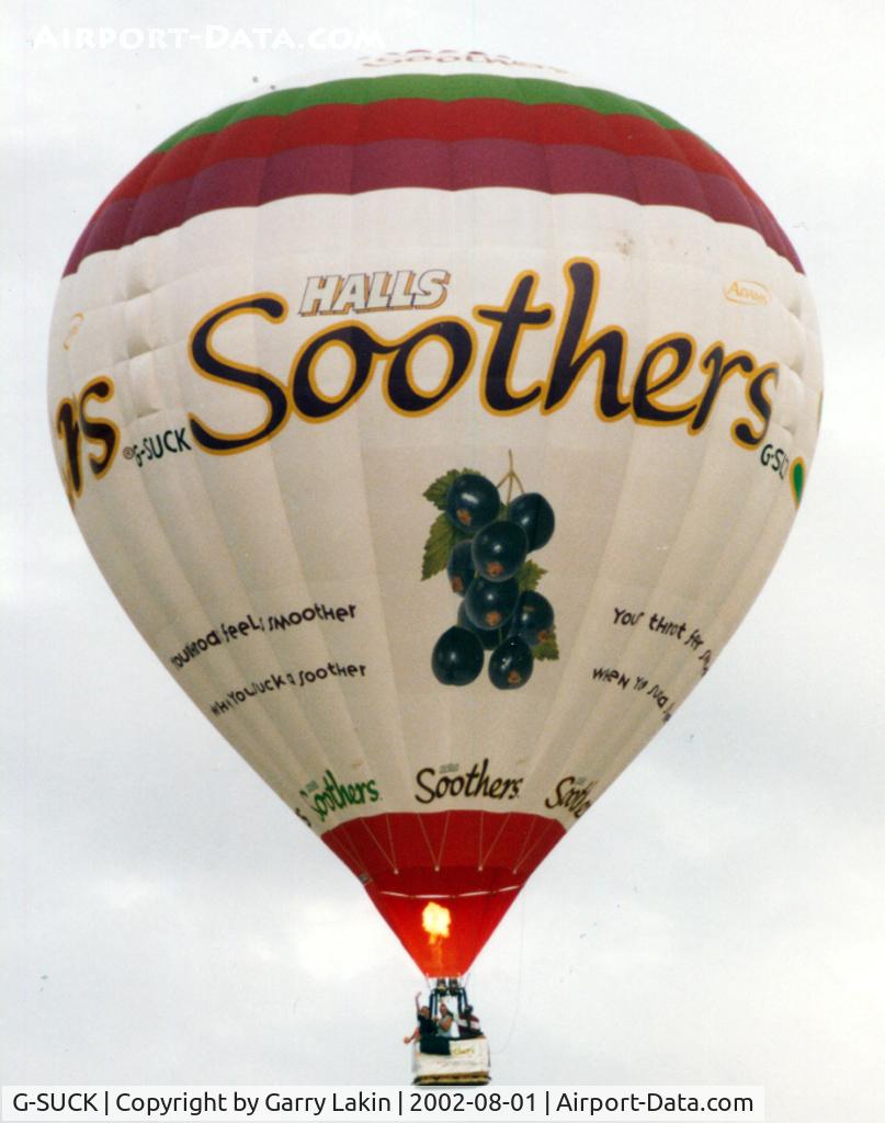 G-SUCK, 2002 Cameron Balloons Z-105 C/N 10280, Northampton Balloon Festival
