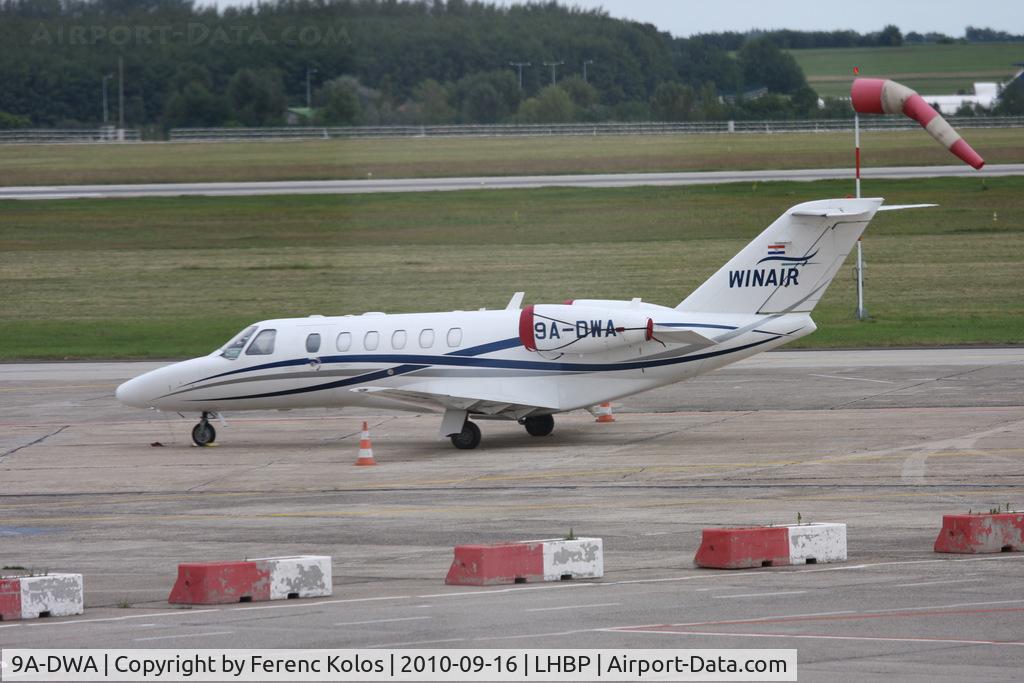 9A-DWA, 2008 Cessna 525A CitationJet CJ2+ C/N 525A-0412, Ferihegy