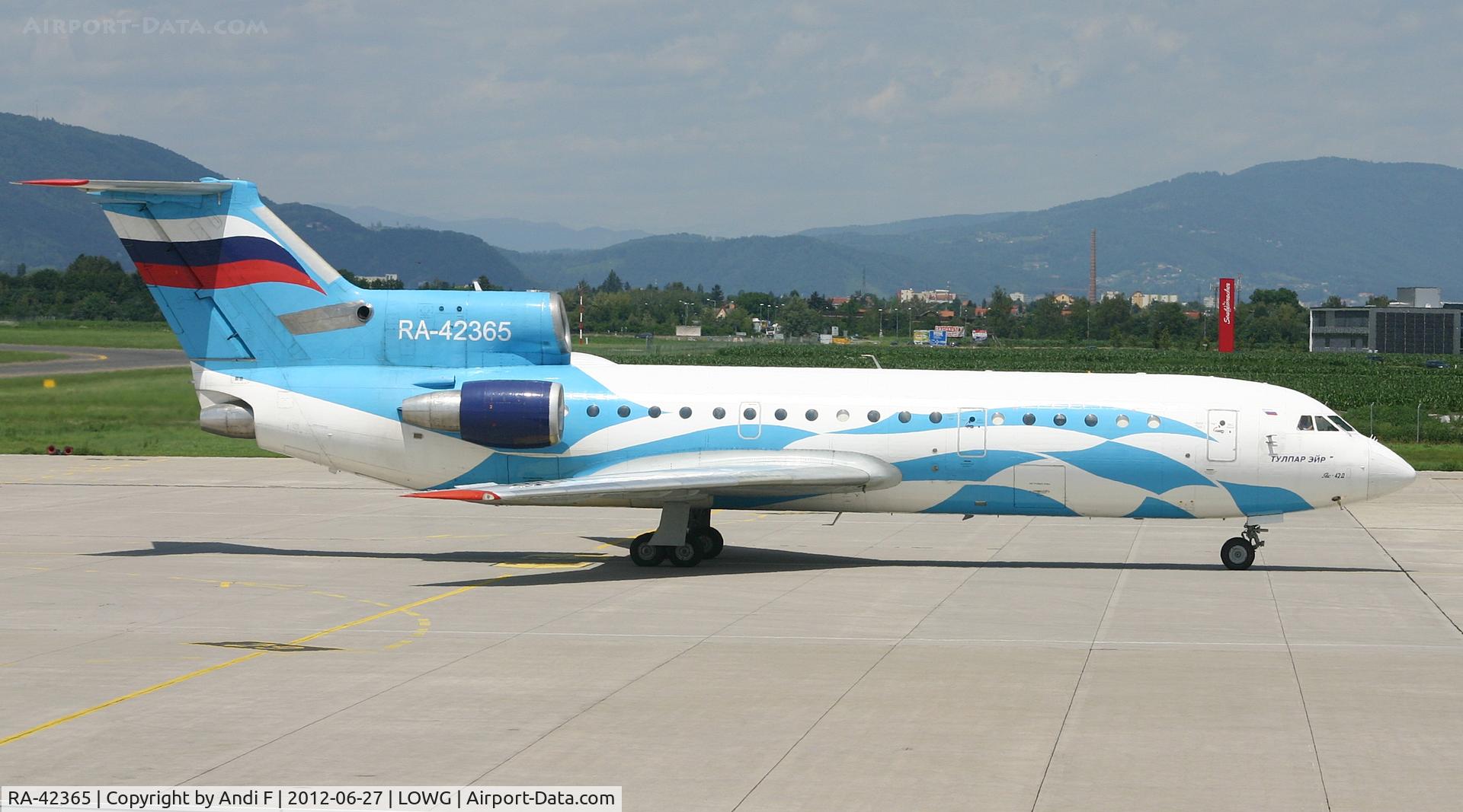 RA-42365, 1989 Yakovlev Yak-42D C/N 4520424811447, Tulpar Air Yakovlev Yak-42D