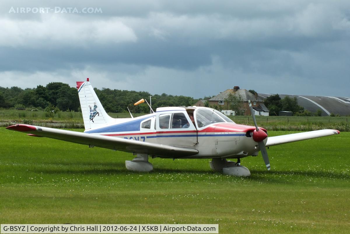 G-BSYZ, 1985 Piper PA-28-161 Cherokee Warrior III C/N 28-8516051, at the Kirkbride flyin