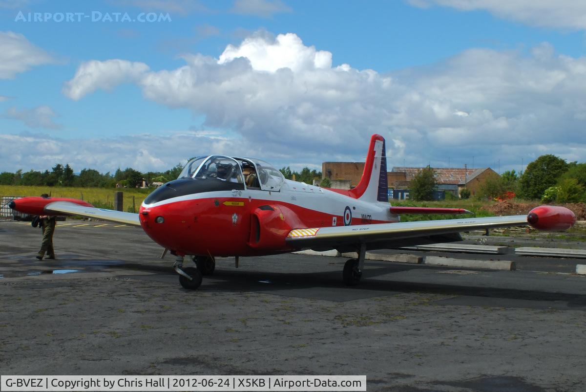 G-BVEZ, 1960 Hunting P-84 Jet Provost T.3A C/N PAC/W/9287, at the Kirkbride flyin