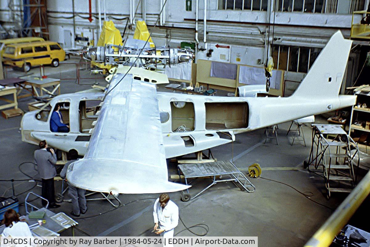 D-ICDS, 1984 Claudius Dornier CD-01A Seastar C/N 001, The first Seastar under constuction . Was written off at Lake Constance on 24-07-1985. Image taken from a slide.