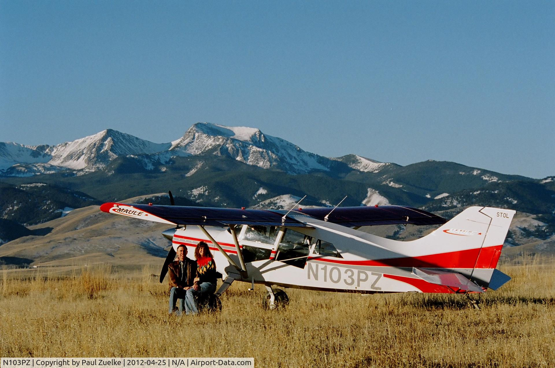 N103PZ, 2005 Maule M-7-235C Orion C/N 25102C, Near our home in Pony, MT