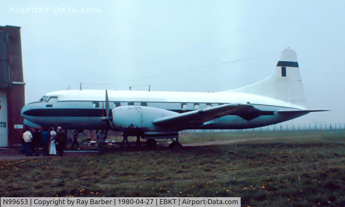 N99653, Convair 240 C/N 51-5139, Seen stored here for some time. Image taken from a slide.