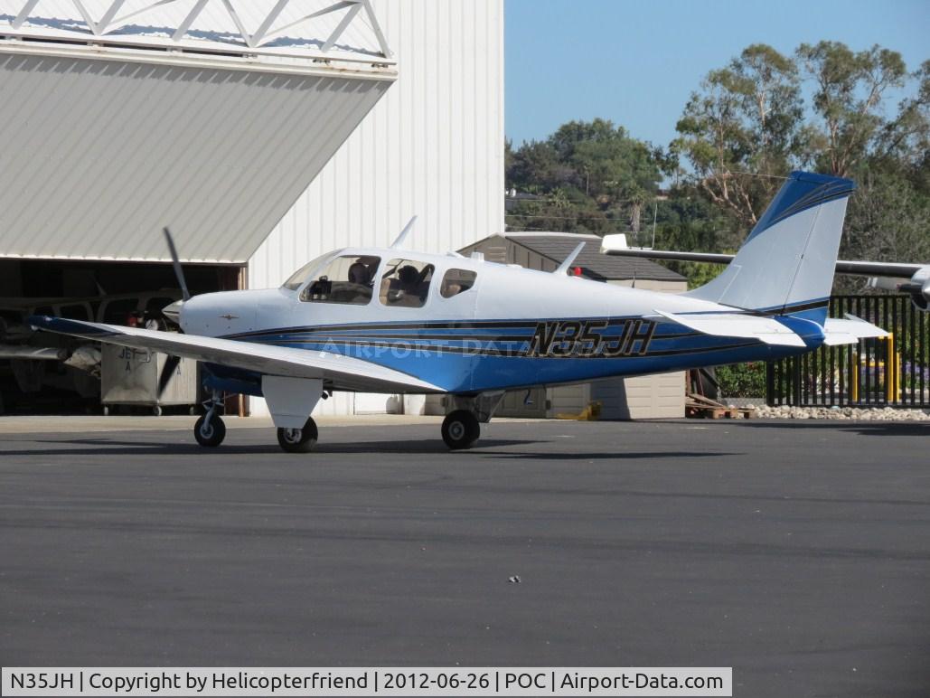 N35JH, 1962 Beech 35-B33 Debonair C/N CD-431, Parked at Howard Aviation