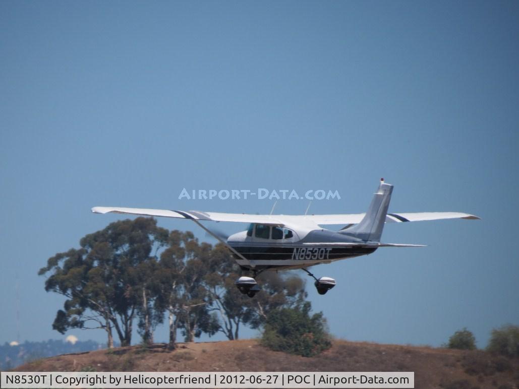 N8530T, 1959 Cessna 182C Skylane C/N 52430, Clearing the hills and trees at the westend