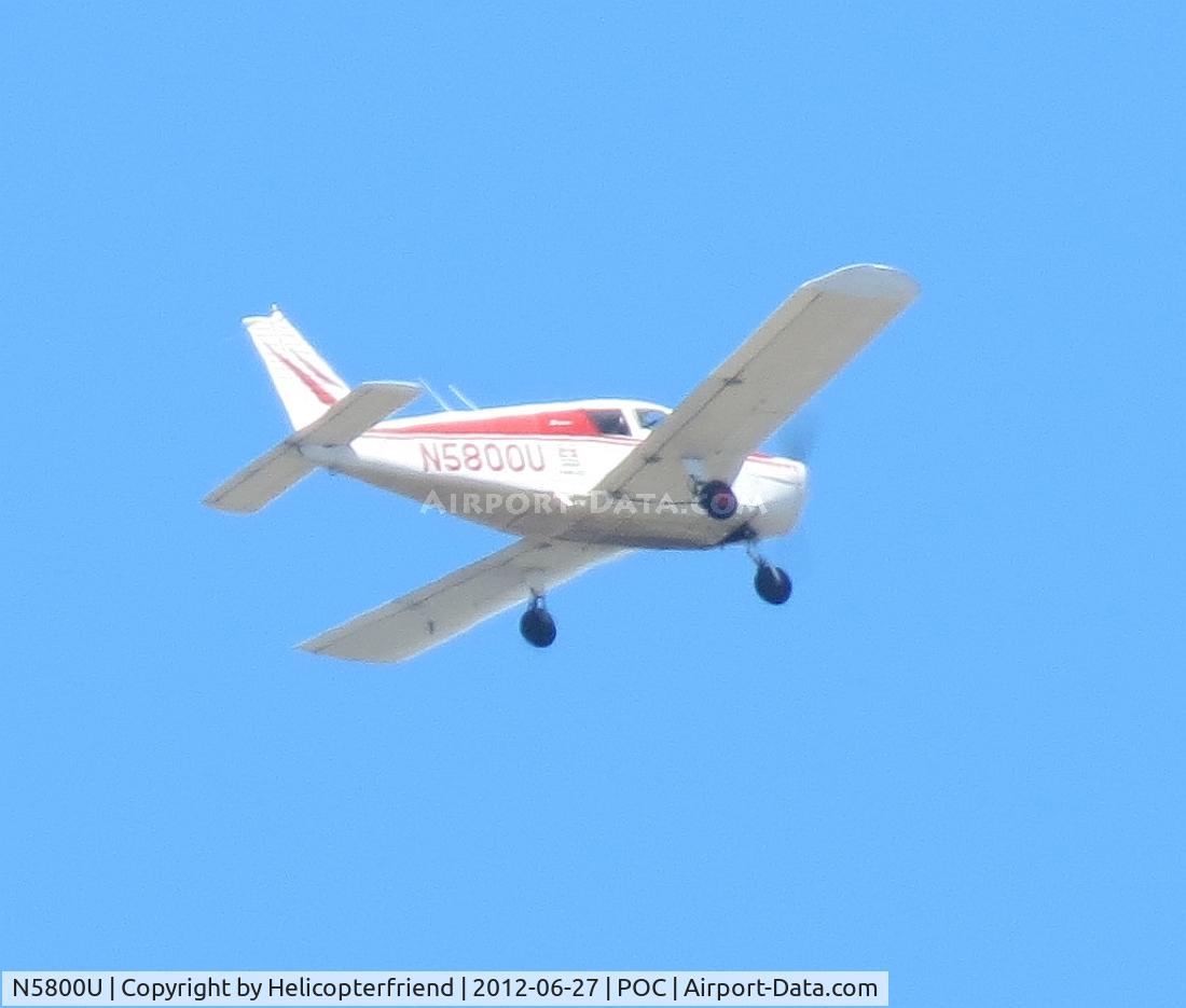 N5800U, 1967 Piper PA-28-140 Cherokee C/N 28-23502, Given permission to transition runways in the center and then turn westbound to the 57 Fwy and then go south