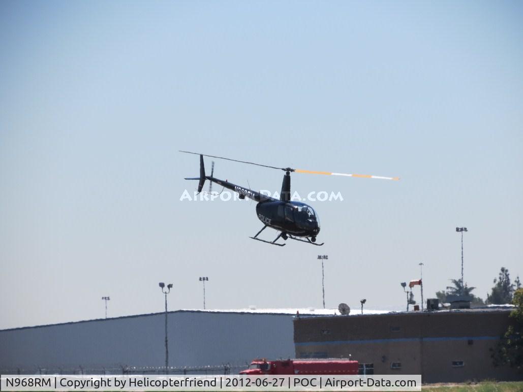 N968RM, 2007 Robinson R44 II C/N 11781, El Monte PD landed, waited around for awhile then departed westbound