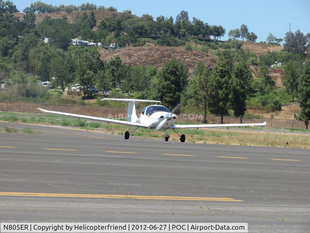 N805ER, 2003 Diamond DA-40 Diamond Star C/N 40.316, Waiting for clearence to taxi on taxiway November to 26R