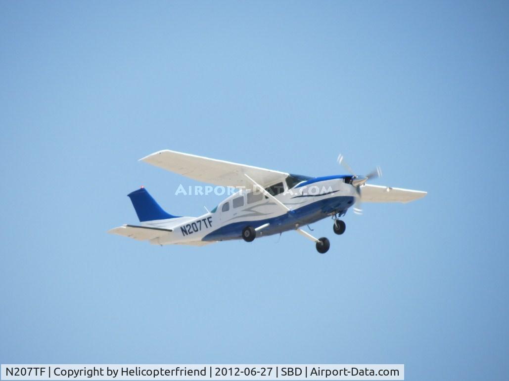 N207TF, 1987 Cessna T207A C/N 20700492, San Bernardino ship taking off from 24