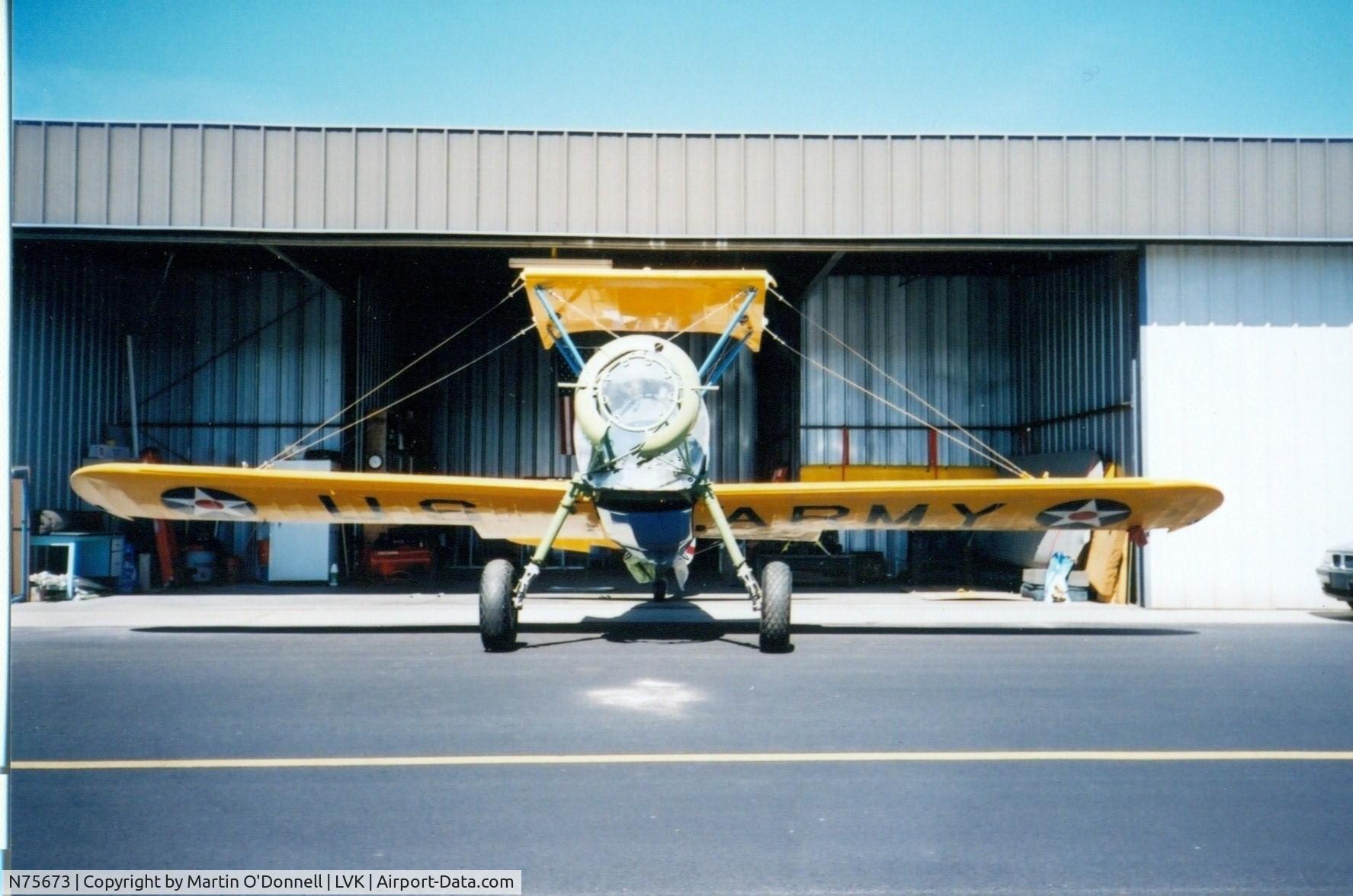 N75673, 1944 Boeing E75N1 C/N 75-8749, Being rebuilt in Livermore, CA