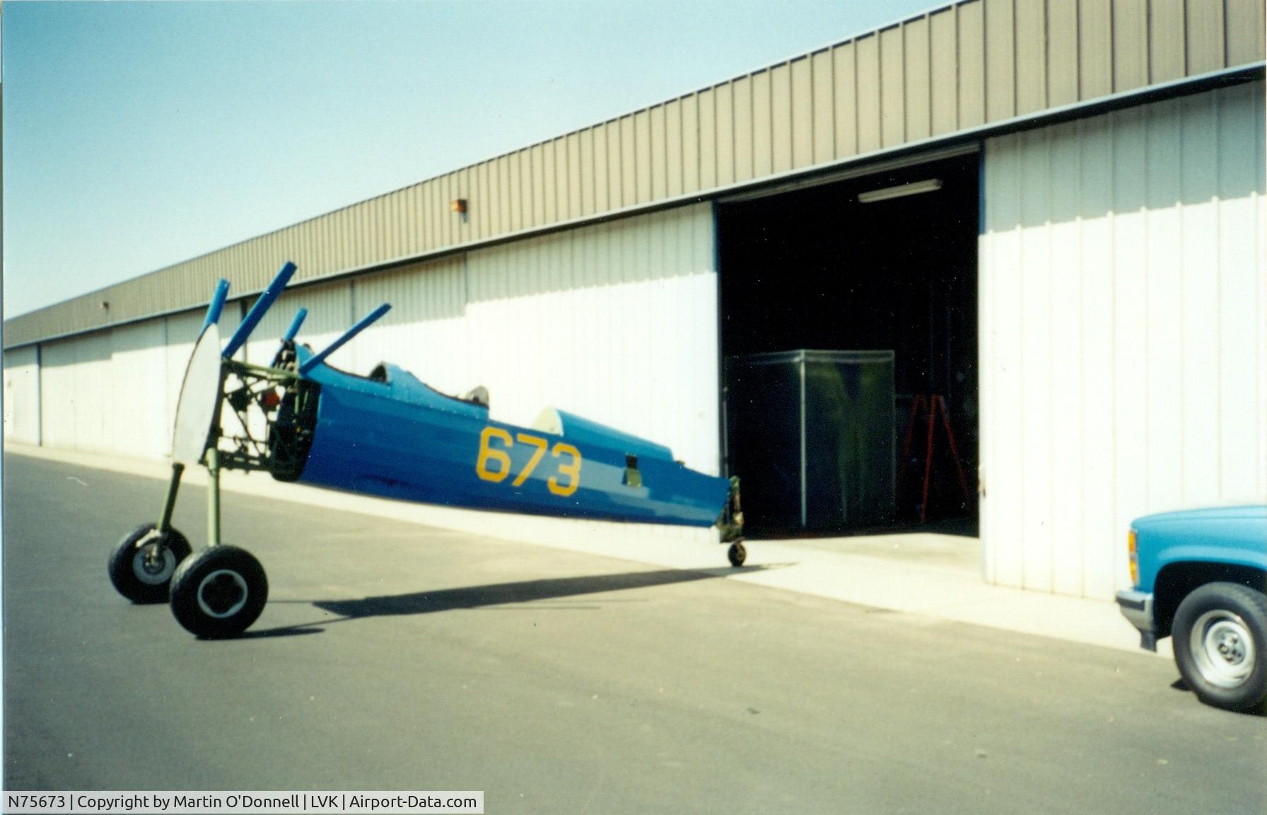 N75673, 1944 Boeing E75N1 C/N 75-8749, Being rebuilt in Livermore,CA