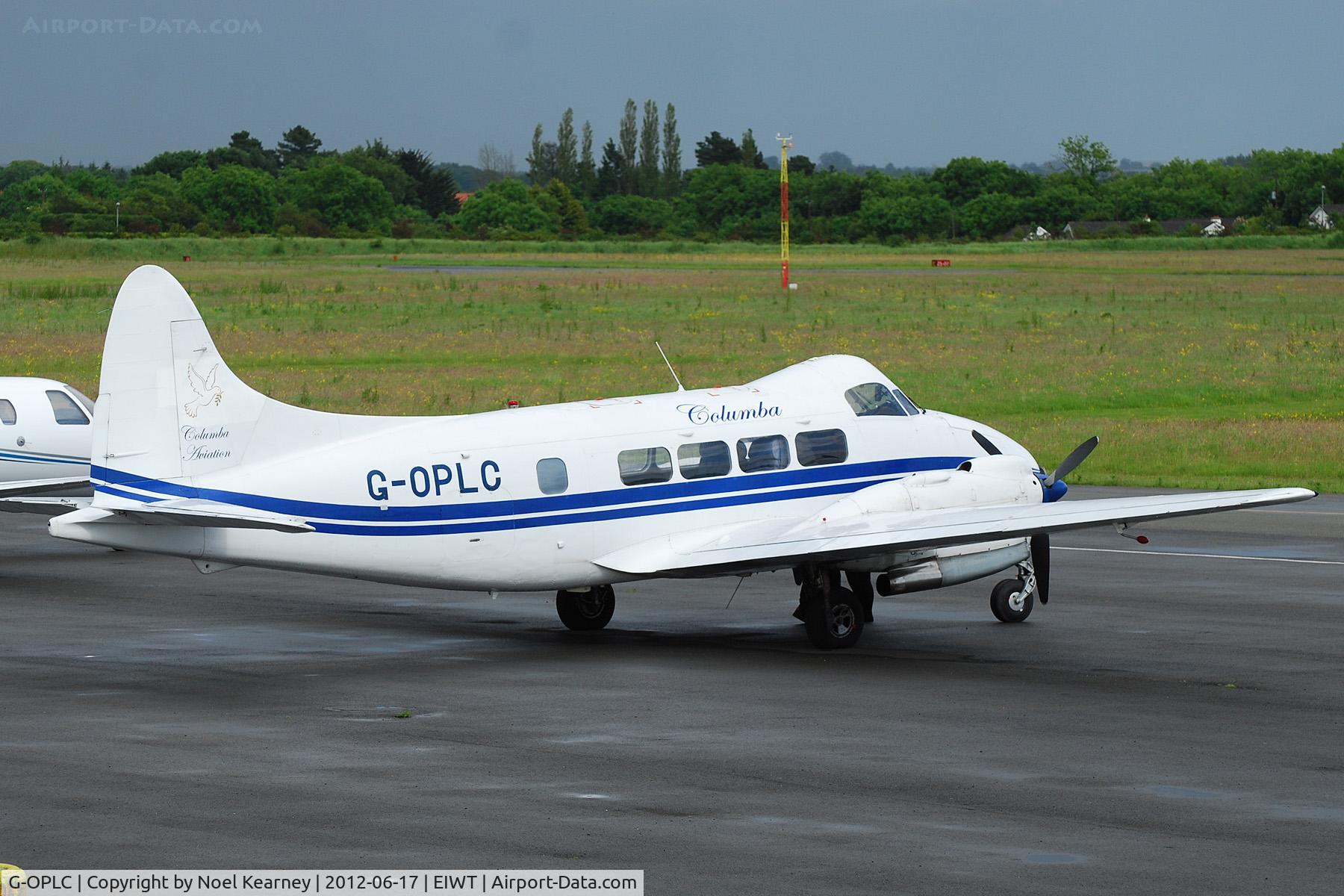G-OPLC, 1948 De Havilland DH-104 Dove 8 C/N 04212, Parked on the ramp at EIWT