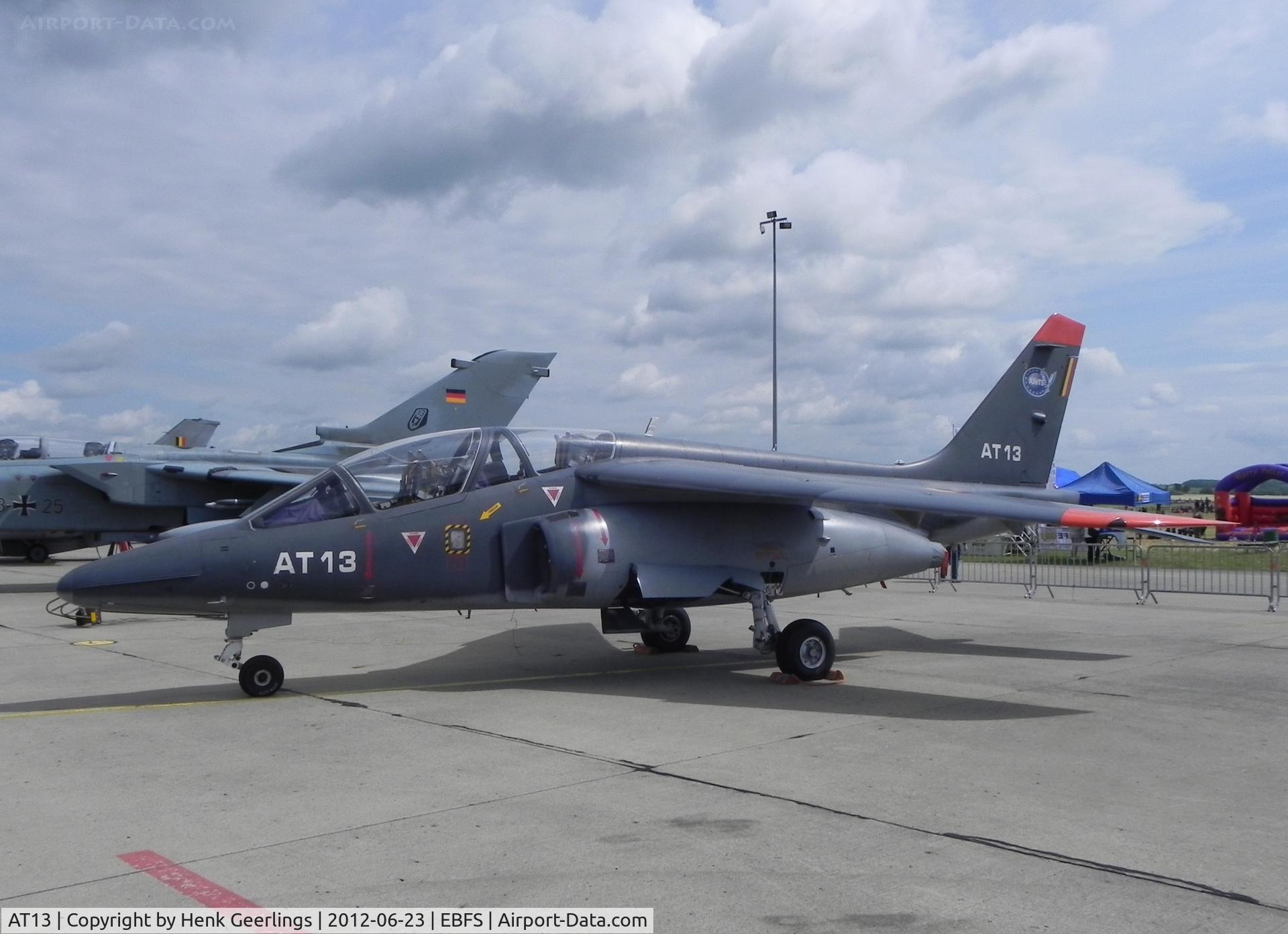 AT13, Dassault-Dornier Alpha Jet 1B C/N B13/1039, Florennes Internatioal Airshow , June 2012 

Belgian AF