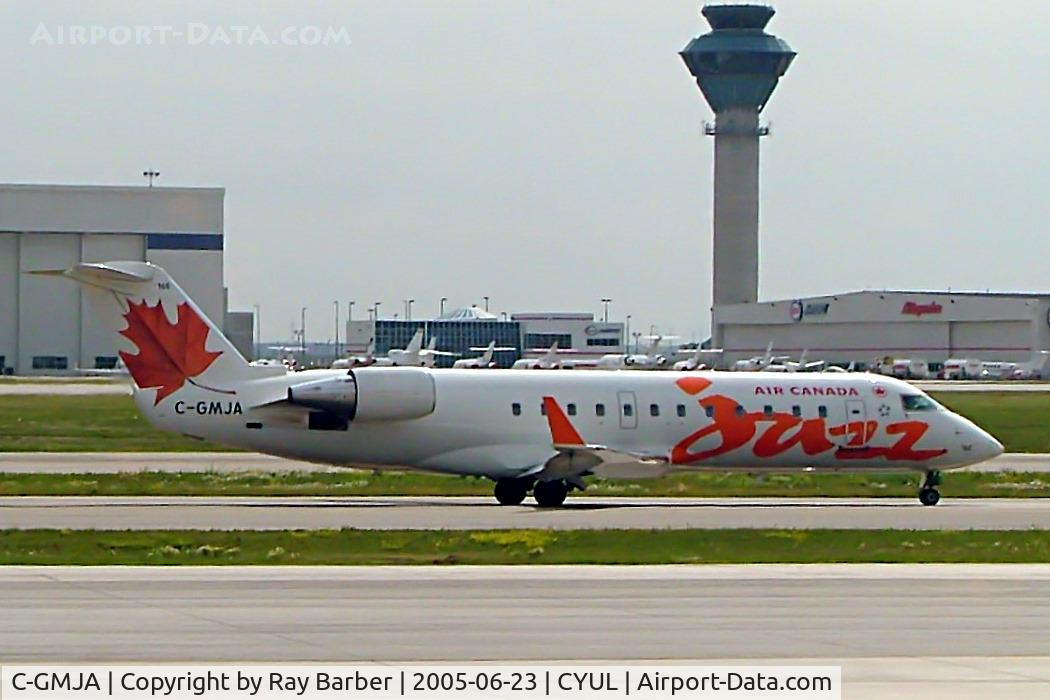 C-GMJA, 2004 Bombardier CRJ-200ER (CL-600-2B19) C/N 8003, Canadair CRJ-200LR [8003] (Air Canada Jazz) Montreal-Dorval~C 23/06/2005. Taxiing for departure.