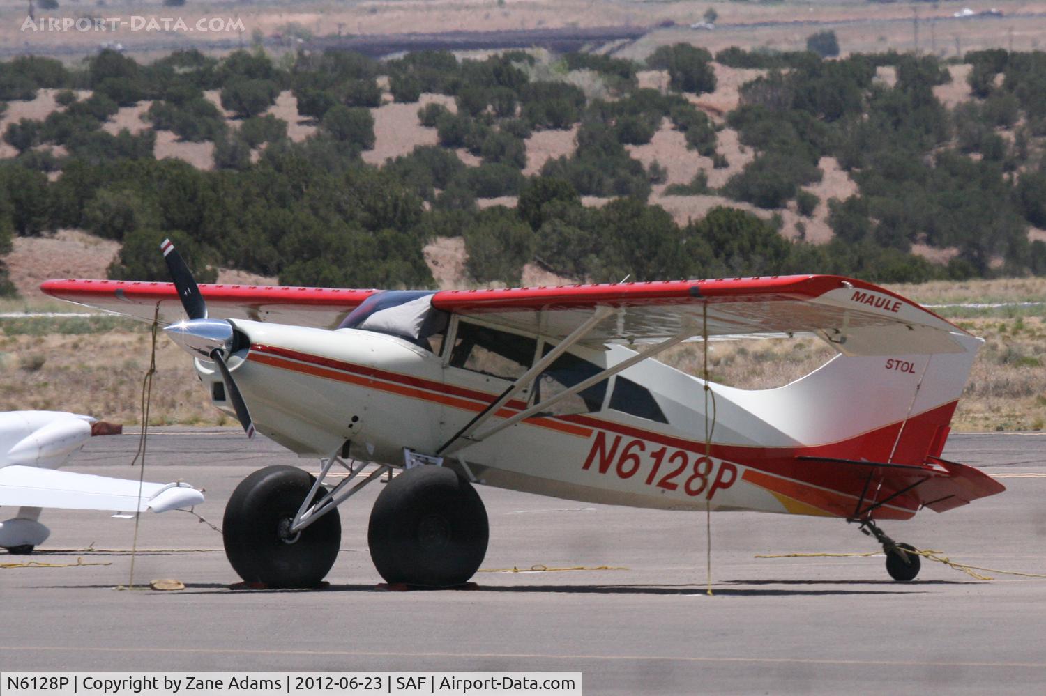 N6128P, 1988 Maule M-7-235 Super Rocket C/N 4057C, On the ramp in Santa Fe, New Mexico.