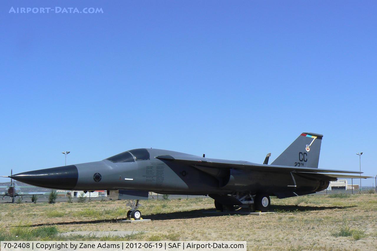 70-2408, 1970 General Dynamics F-111F Aardvark C/N E2-47/F-47, On Display at Santa Fe, New Mexico.
Updated paint job!