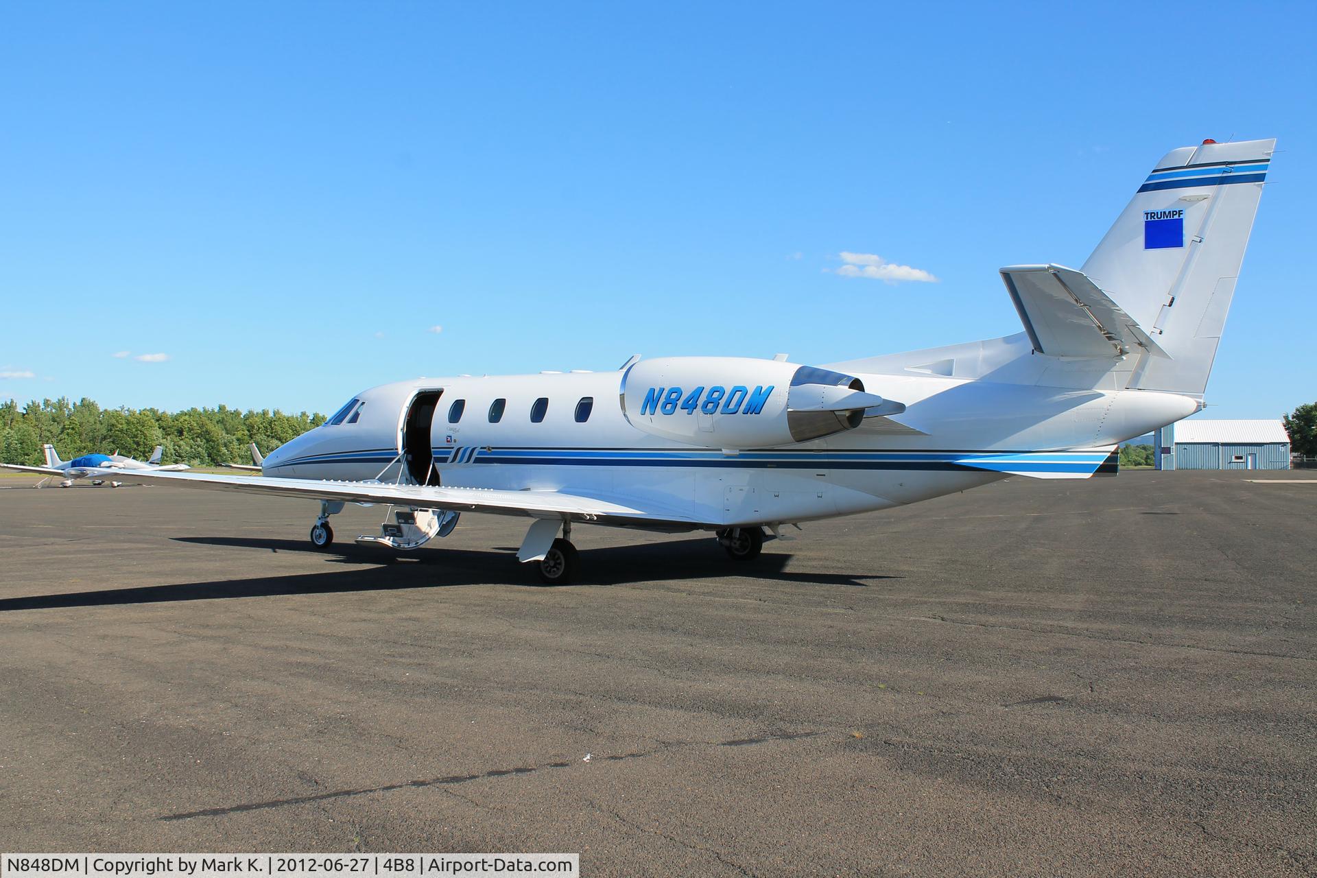 N848DM, 2003 Cessna 560XL Citation Excel C/N 560-5329, N848DM parked on the ramp.