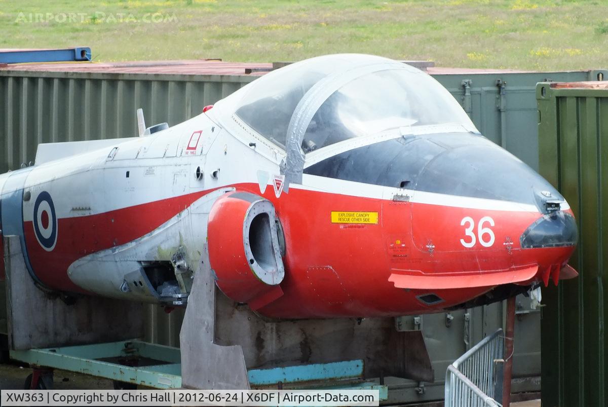 XW363, 1971 BAC 84 Jet Provost T.5 C/N EEP/JP/1013, at the Dumfries and Galloway Aviation Museum