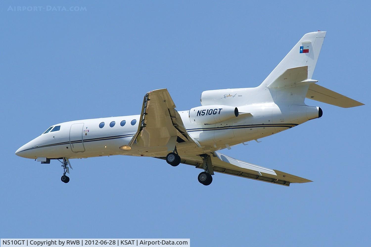 N510GT, 1982 Dassault Falcon 50 C/N 88, On approach 12R