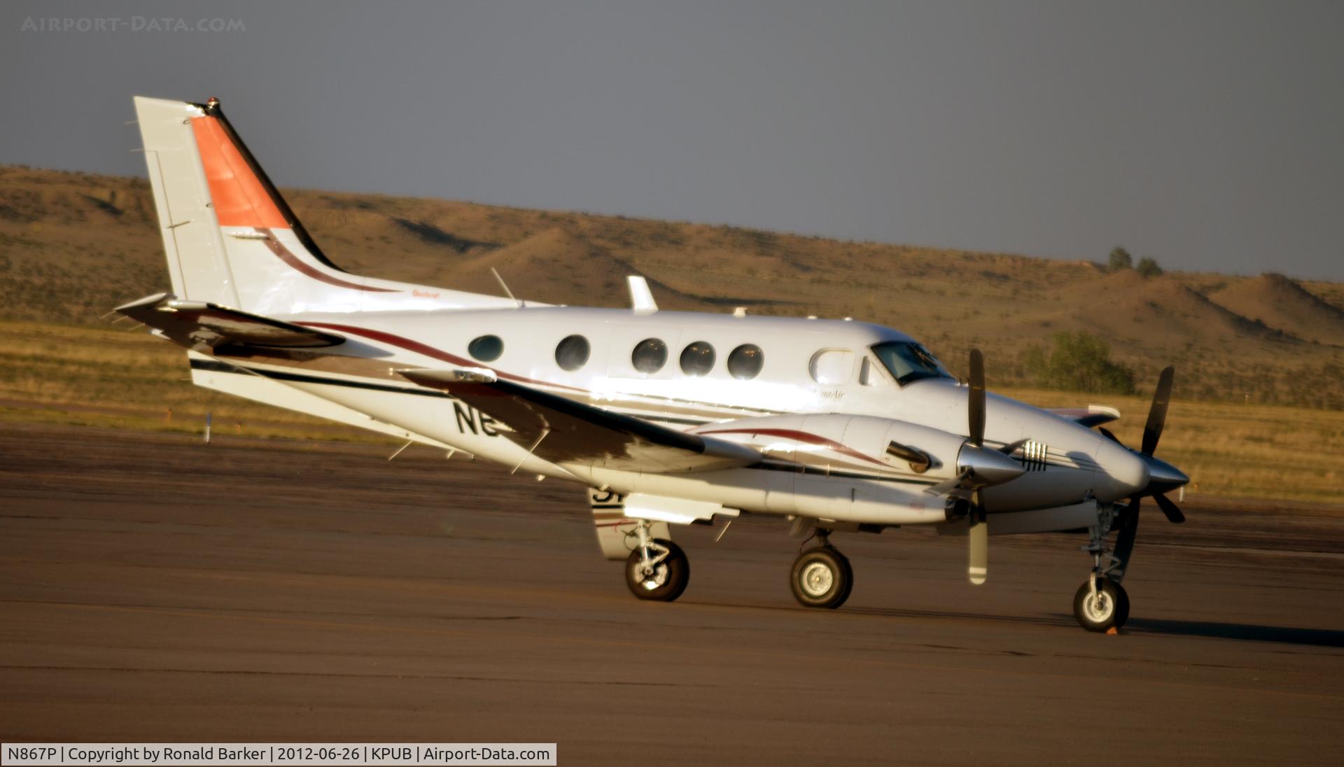 N867P, Raytheon Aircraft Company C90A C/N LJ1666, Pueblo