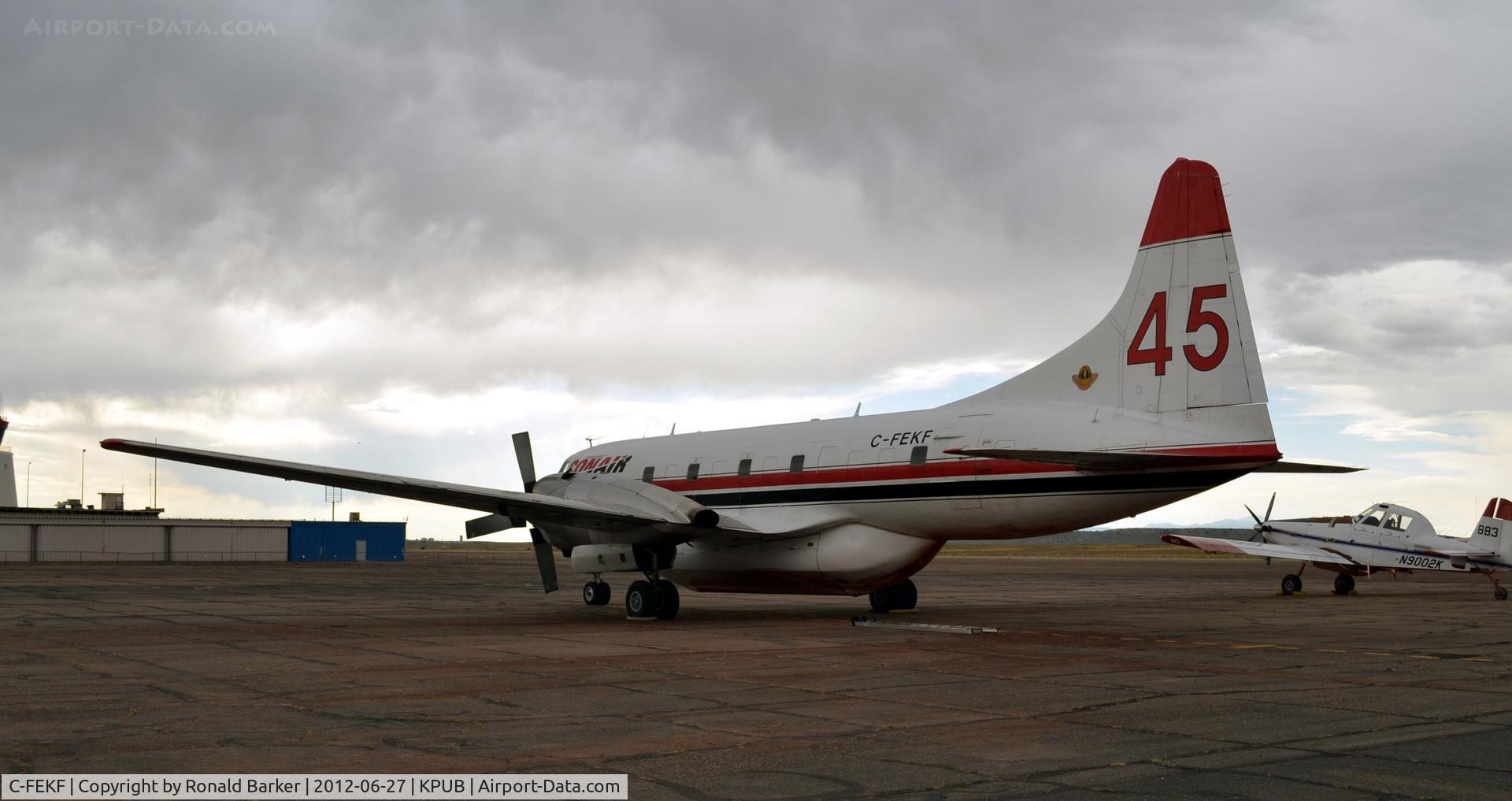 C-FEKF, 1953 Convair 340-32 C/N 80, Tanker supporting fire in Waldo Canyon
