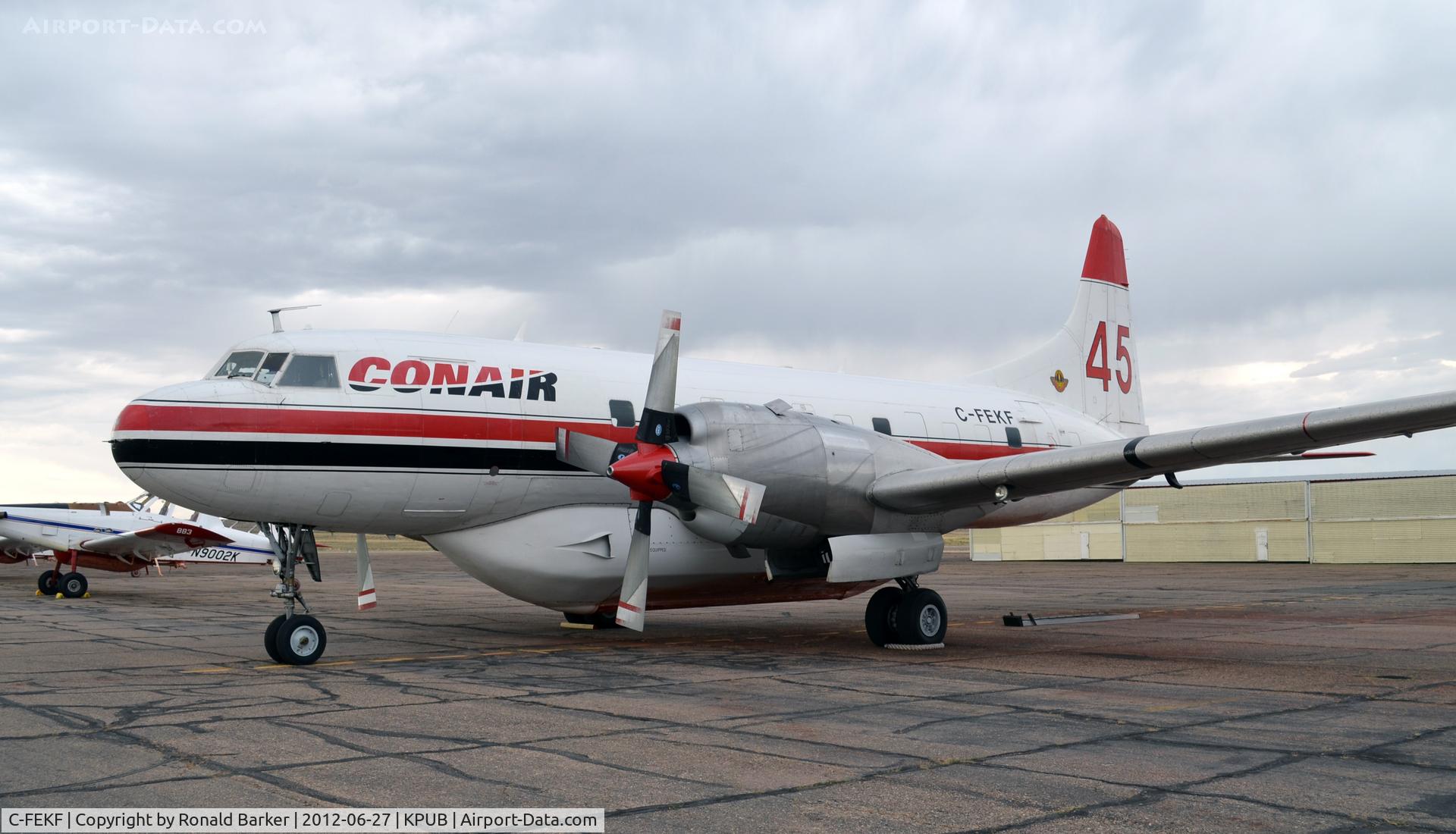 C-FEKF, 1953 Convair 340-32 C/N 80, Tanker supporting fire in Waldo Canyon