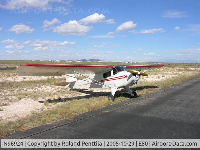 N96924, 1946 Taylorcraft BC12-D C/N 9224, Bob Water's restored Taylorcraft at Alexander Municipal in 2005