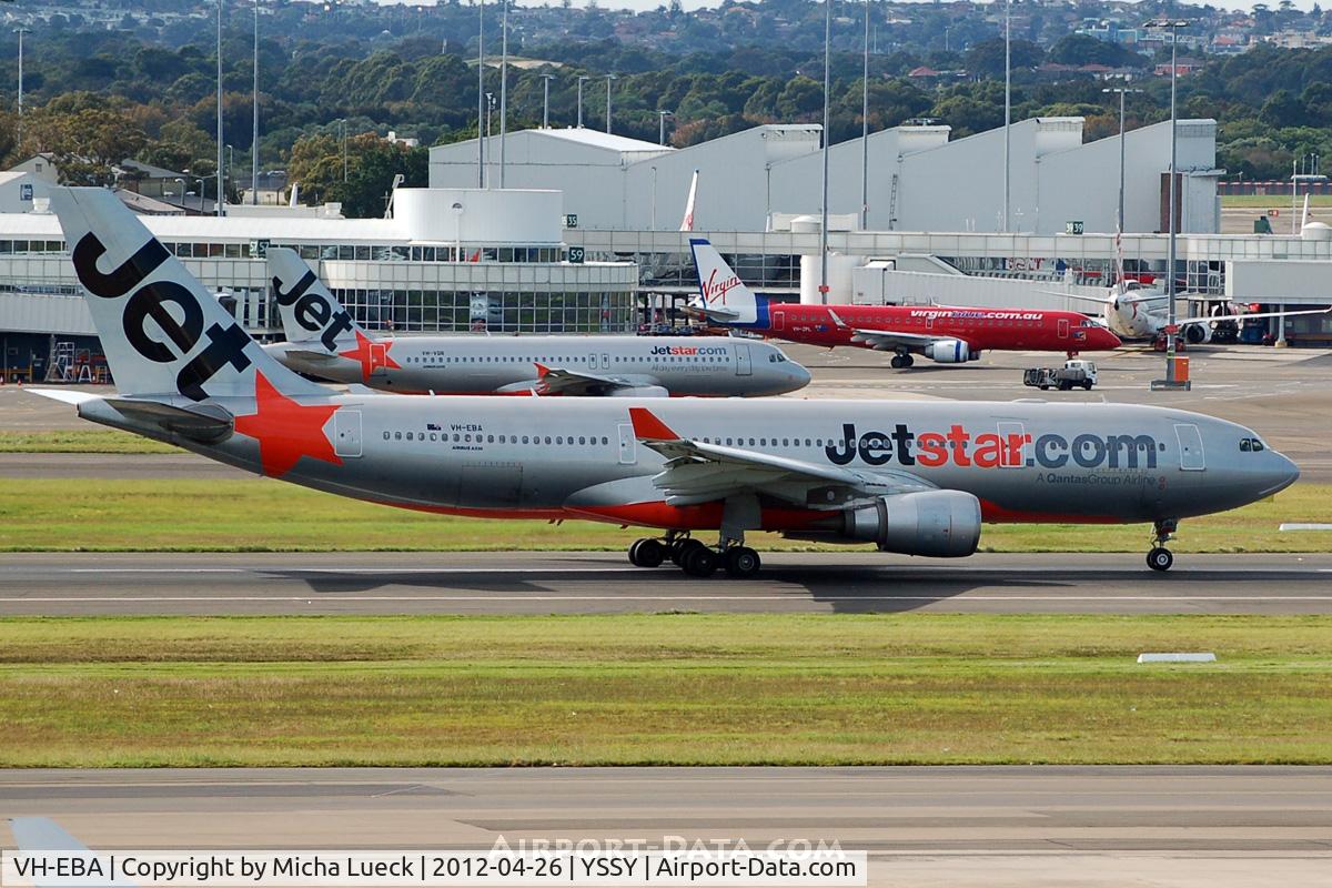 VH-EBA, 2002 Airbus A330-201 C/N 0508, At Sydney