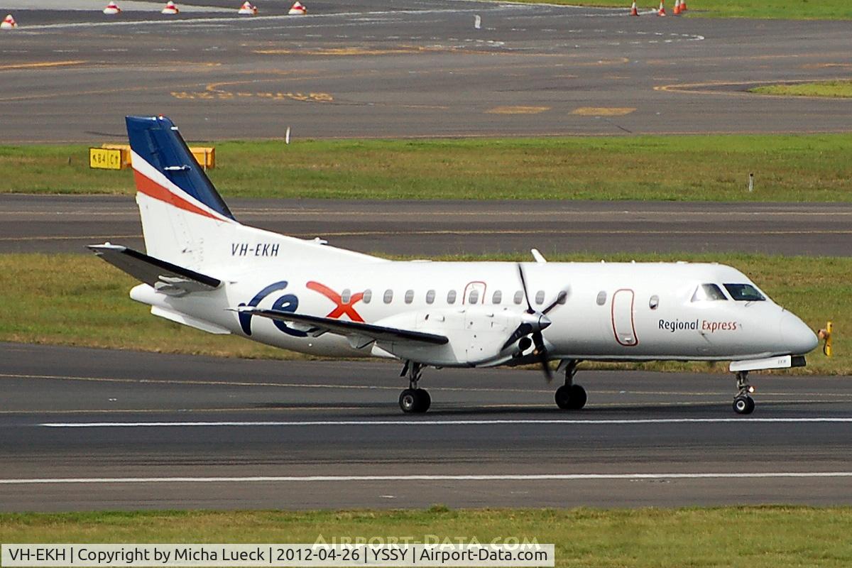 VH-EKH, 1995 Saab 340B C/N 340B-369, At Sydney