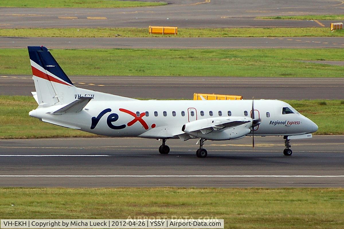 VH-EKH, 1995 Saab 340B C/N 340B-369, At Sydney