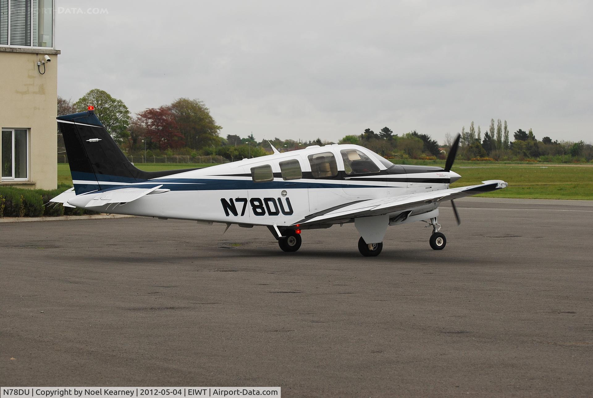 N78DU, Hawker Beechcraft Corp G36 Bonanza C/N E-3897, Seen parked on the apron at Weston.
