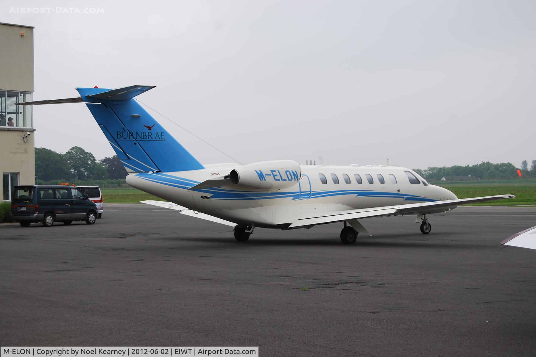 M-ELON, 2007 Cessna 525B CitationJet CJ3 C/N 525B-0148, Seen parked on the apron at Weston.