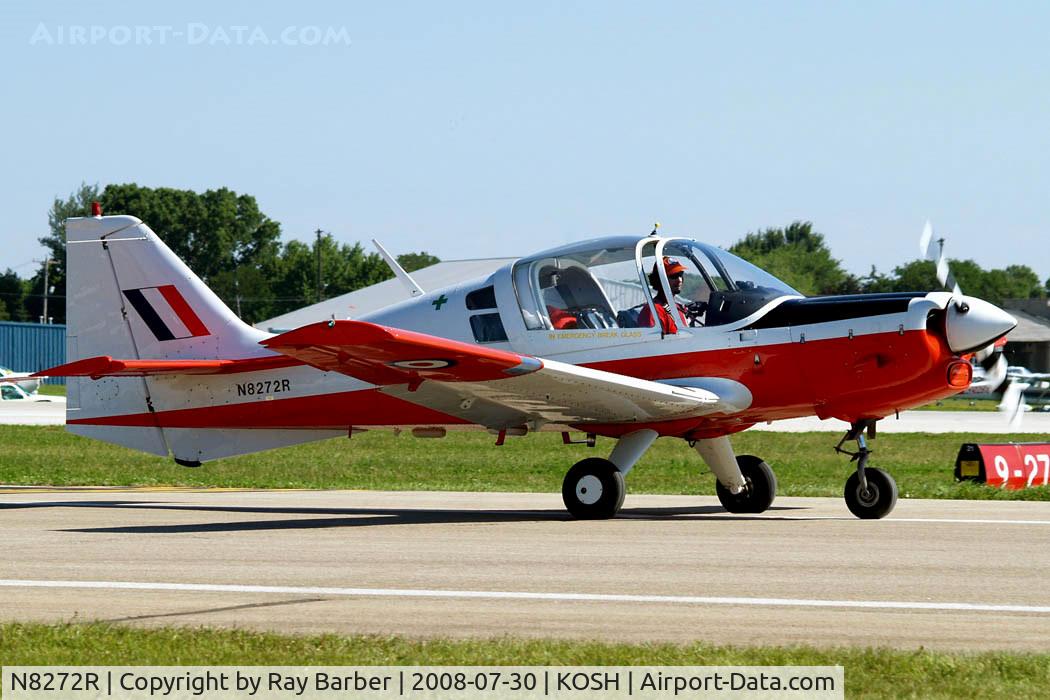 N8272R, 1972 Scottish Aviation Sk.61E Bulldog C/N BH100/164, Scottish Aviation SA.120-101 Bulldog [BH120/164] Oshkosh~N 30/07/2008. Seen taxiing in.
